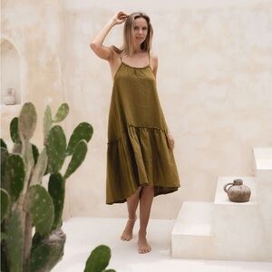 Sauths Bella Linen Dress NWT S